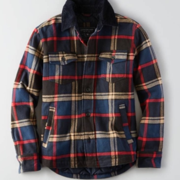 american eagle plaid jacket